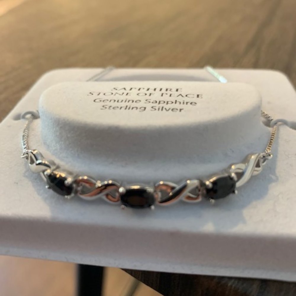 Sapphire Sterling Silver Bracelet